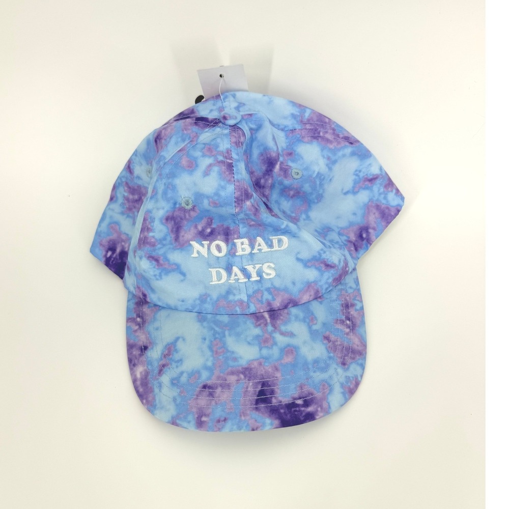 BP Nordstrom No Bad Days Tie Dye Baseball Cap Blue Purple One Size NWT